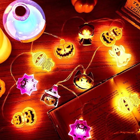 🎃 Halloween Skeleton String Lights – Spooky & Fun Decor for Your Home!