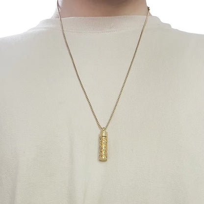 Leshera™ Golden Long Strip Aromatherapy Necklace