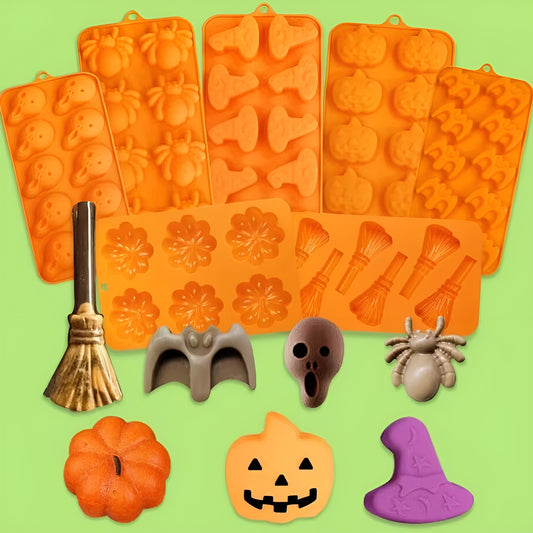 🎃 Halloween Pumpkin & Ghost Silicone Mold – Perfect for Festive Treats!
