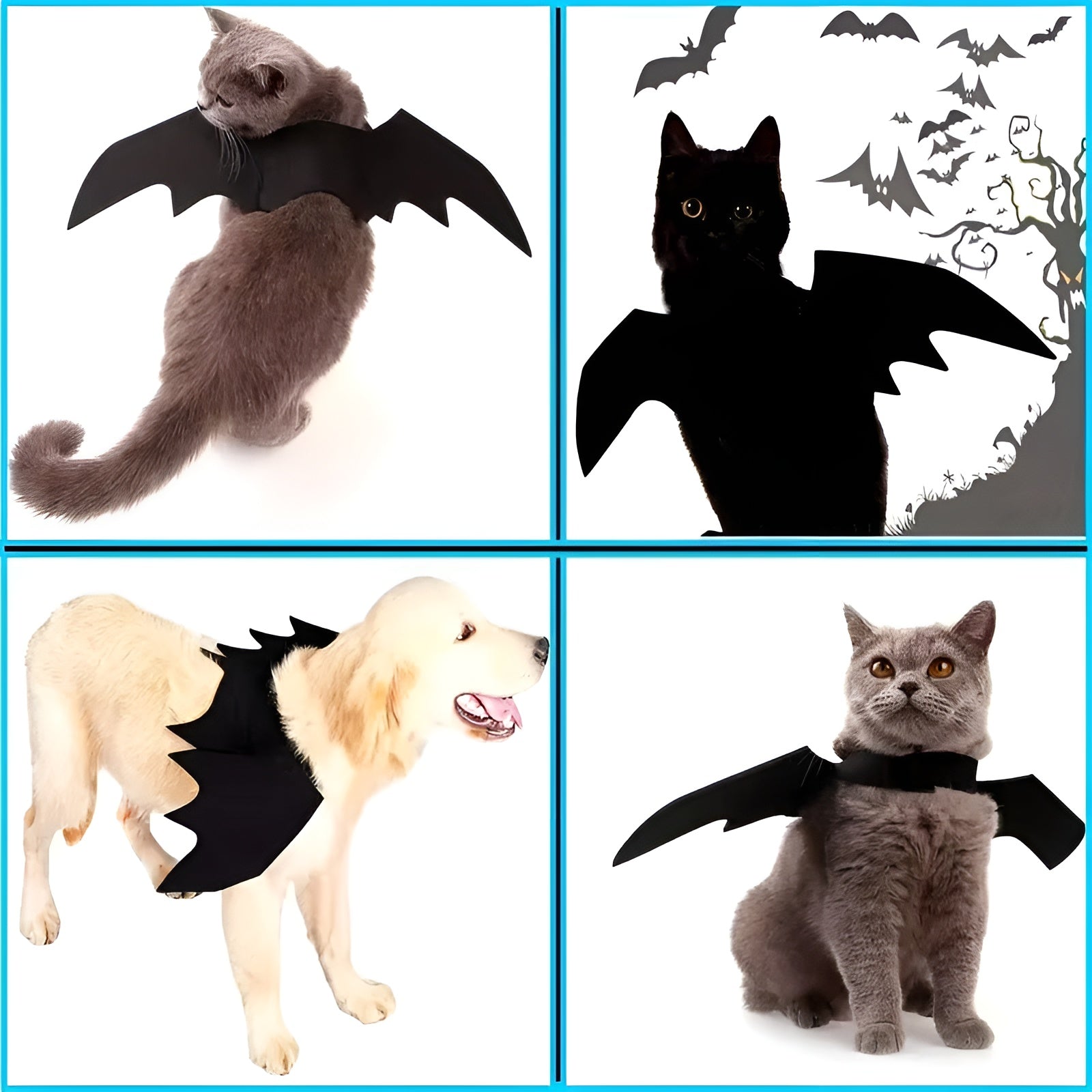 Pet Bat Wings Costume – Cute Halloween Outfit for Cats & Dogs