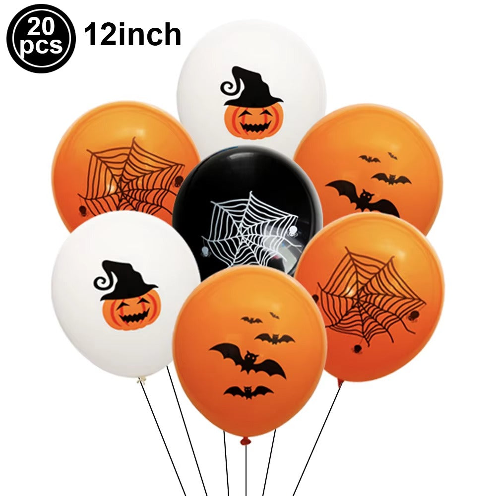 🎃 Halloween Retro Pumpkin & Ghost Decorations – Vintage Party Set