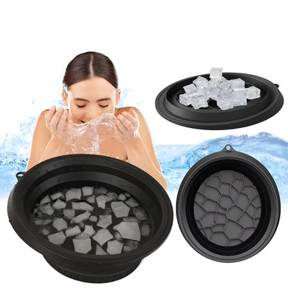 Leshera™ Facial Ice Bath Bowl – Collapsible Ice-Plunge Facial Basin