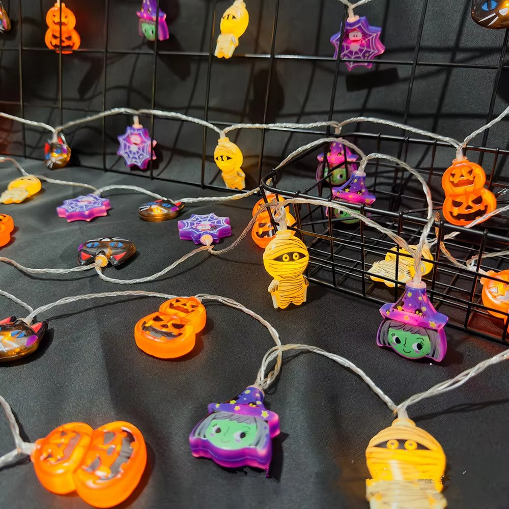 🎃 Halloween Skeleton String Lights – Spooky & Fun Decor for Your Home!