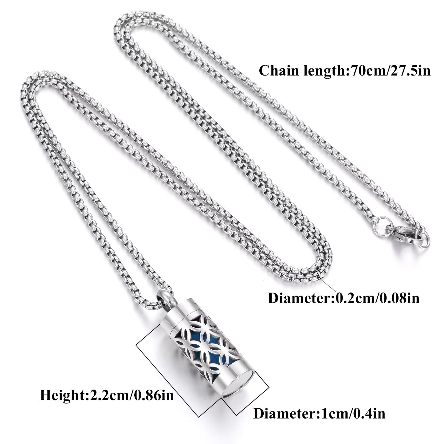 Leshera™ Stainless Steel Aromatherapy Necklace