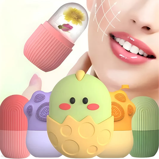 Leshera™ Silicone Ice Face Roller – Natural Lifting & Glow Booster