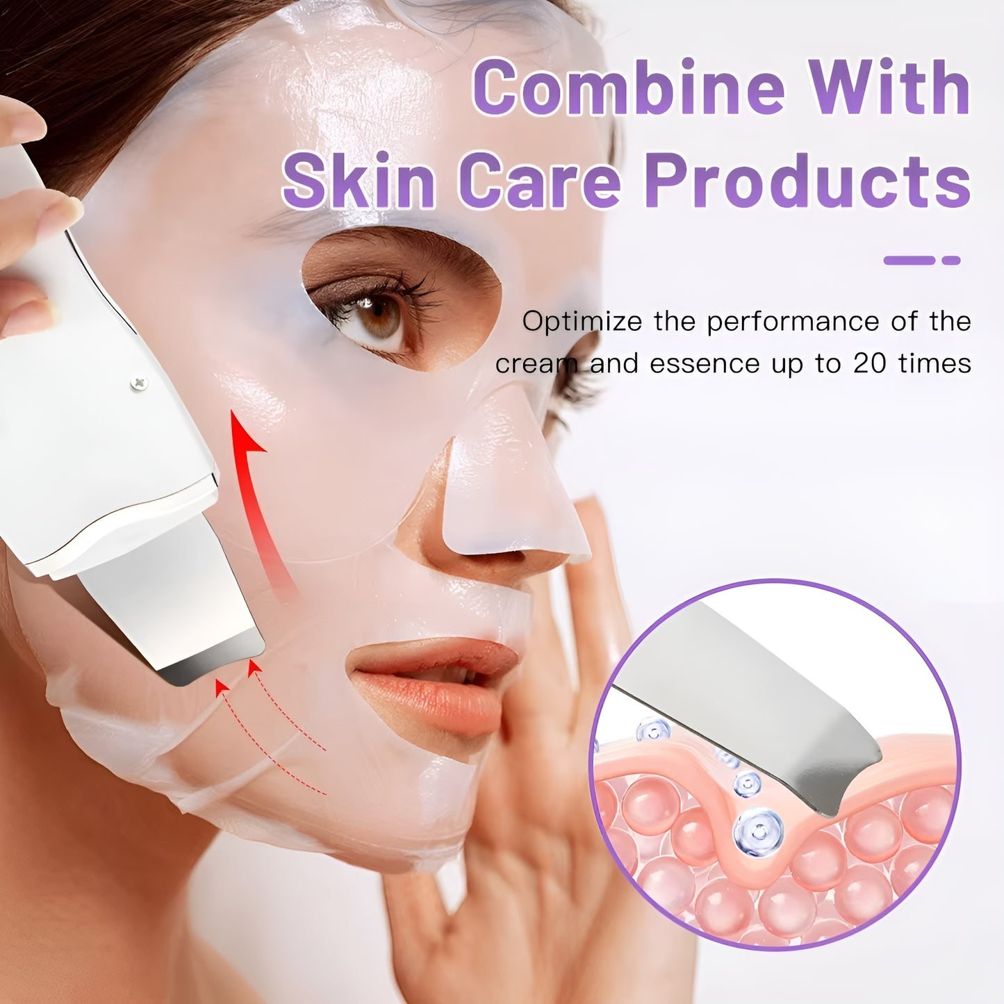 Leshera™ Ultrasonic Skin Scrubber & Facial Lifting Spatula