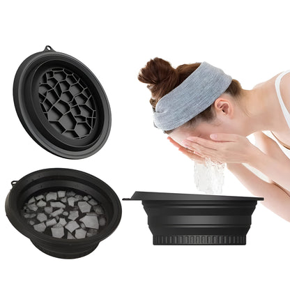 Leshera™ Facial Ice Bath Bowl – Collapsible Ice-Plunge Facial Basin