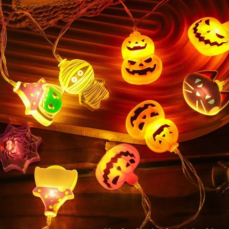 🎃 Halloween Skeleton String Lights – Spooky & Fun Decor for Your Home!