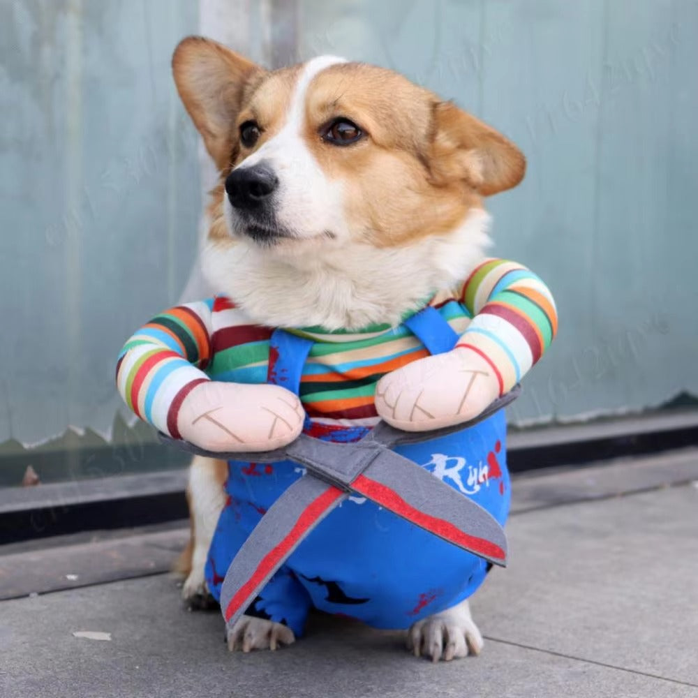 🎃 Spooky & Sweet Halloween Pet Costume – Adorably Haunting Outfit for Cats & Dogs