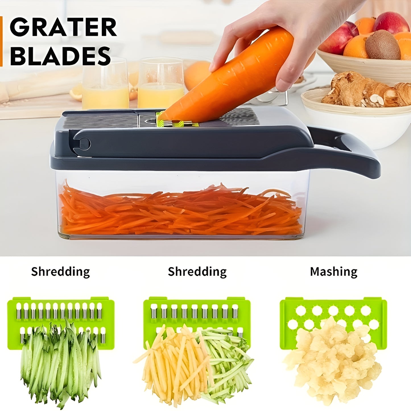 Kitchen Vegetable Chopper 14-in-1