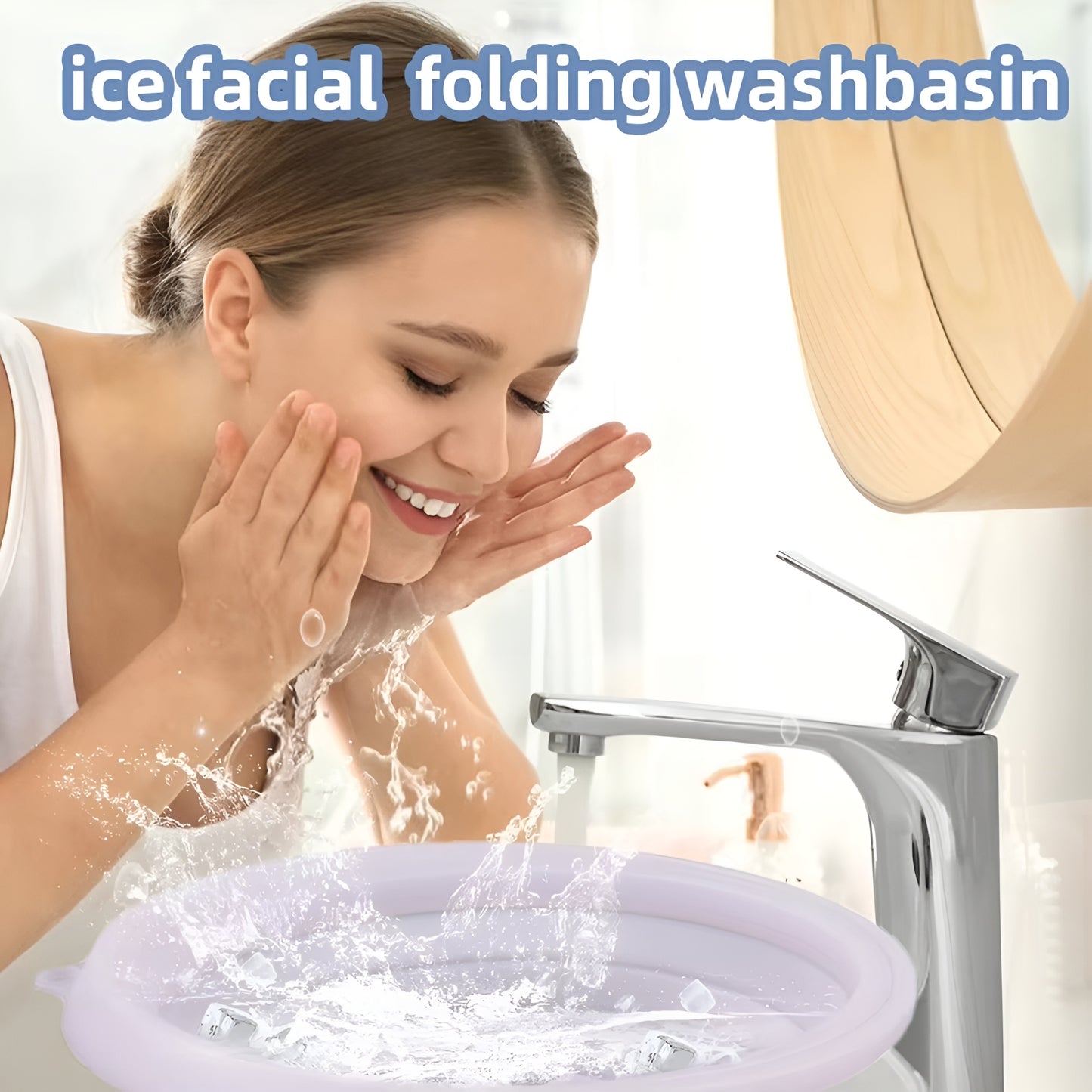Leshera™ Facial Ice Bath Bowl – Collapsible Ice-Plunge Facial Basin
