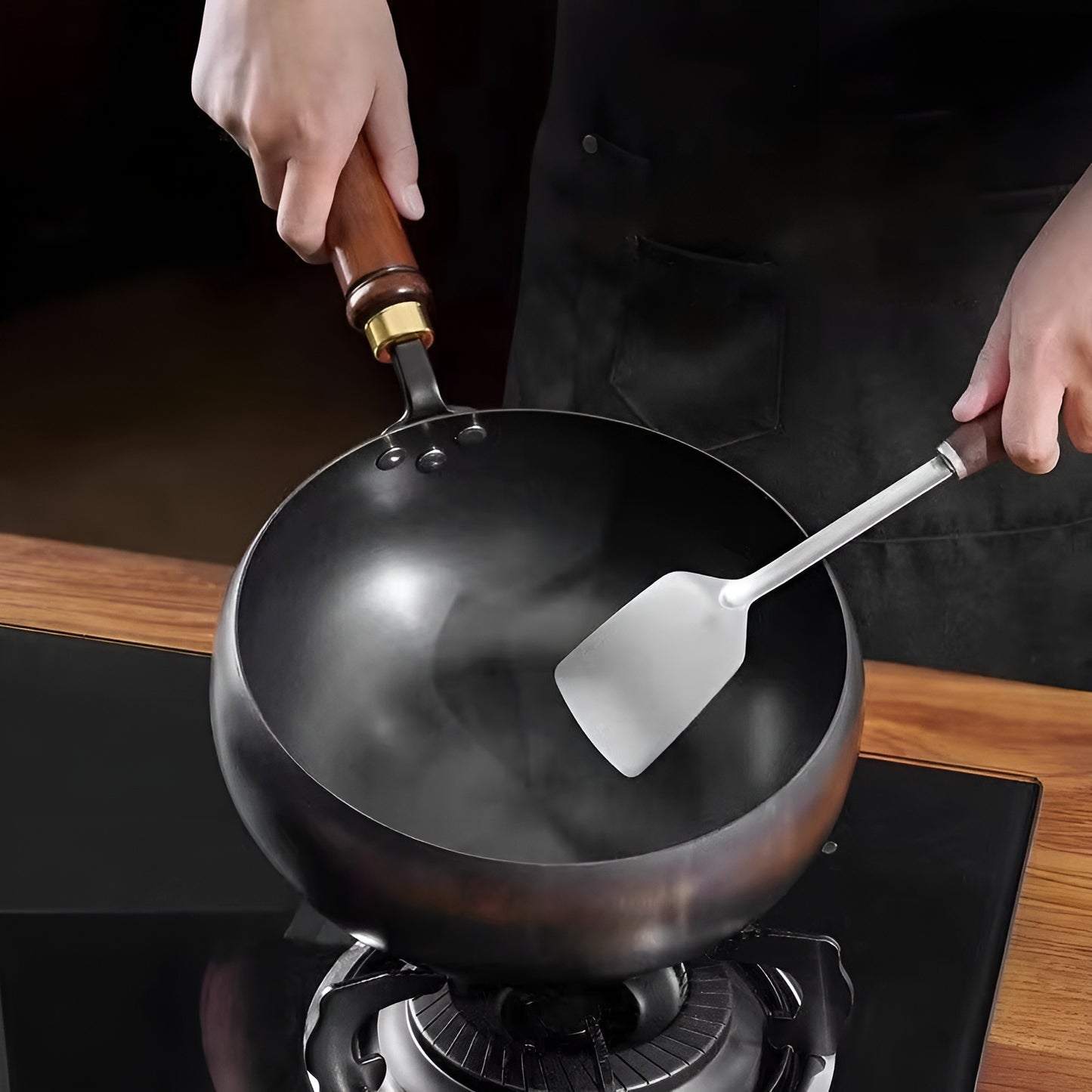 Premium Handmade Forged Non-Stick Pan – Stir Fry & Stew Essential