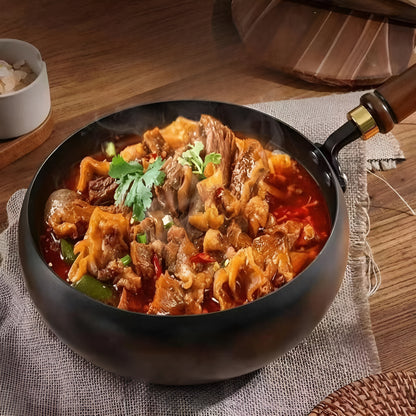 Premium Handmade Forged Non-Stick Pan – Stir Fry & Stew Essential