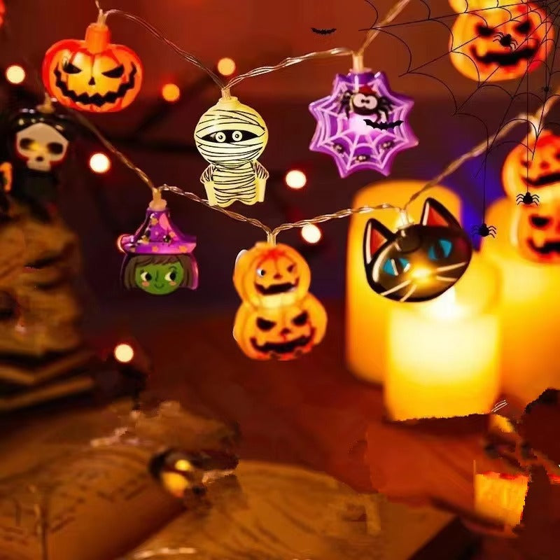🎃 Halloween Skeleton String Lights – Spooky & Fun Decor for Your Home!
