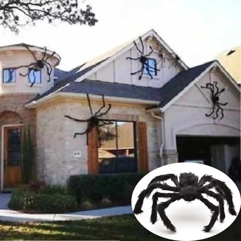 🕷️ Giant Black Spider Halloween Decoration – Spooky Must-Have!