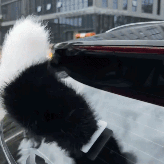 Furry Wagging Car Tail Fun