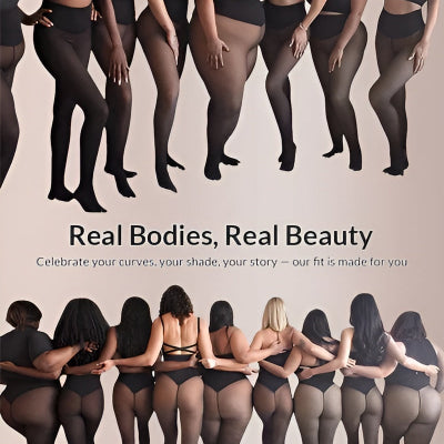 Ultra-Warm Fleece-Lined Thermal Tights – Seamless, Shaping, Winter-Proof