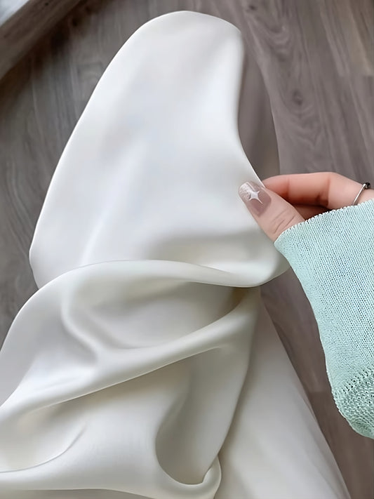 Ice Silk Wide-Leg Pants – High-Waisted Summer Trousers for Women