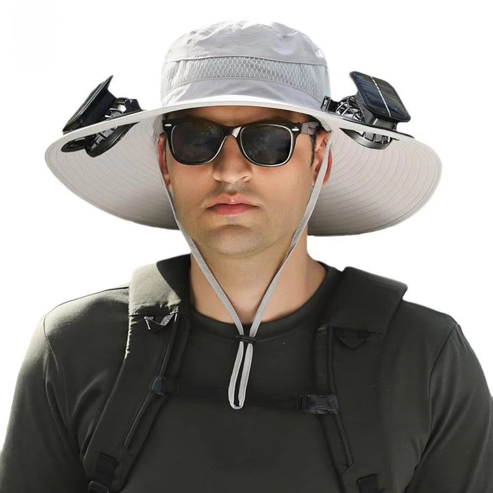 🌞 Solar-Powered Fan Hat – Stay Cool Anywhere, Anytime!