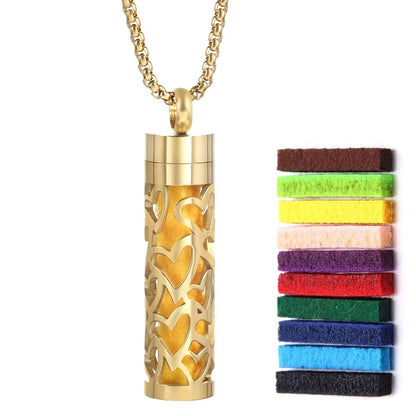 Leshera™ Golden Long Strip Aromatherapy Necklace