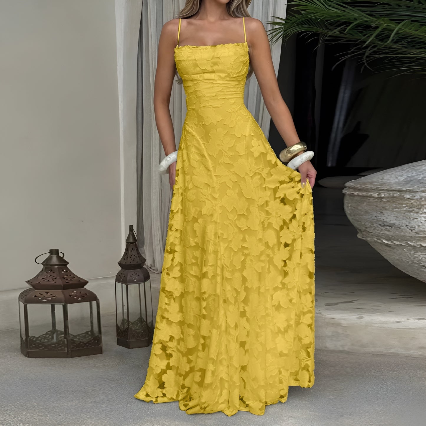 ✨ Leshera™ Backless Goddess Dress