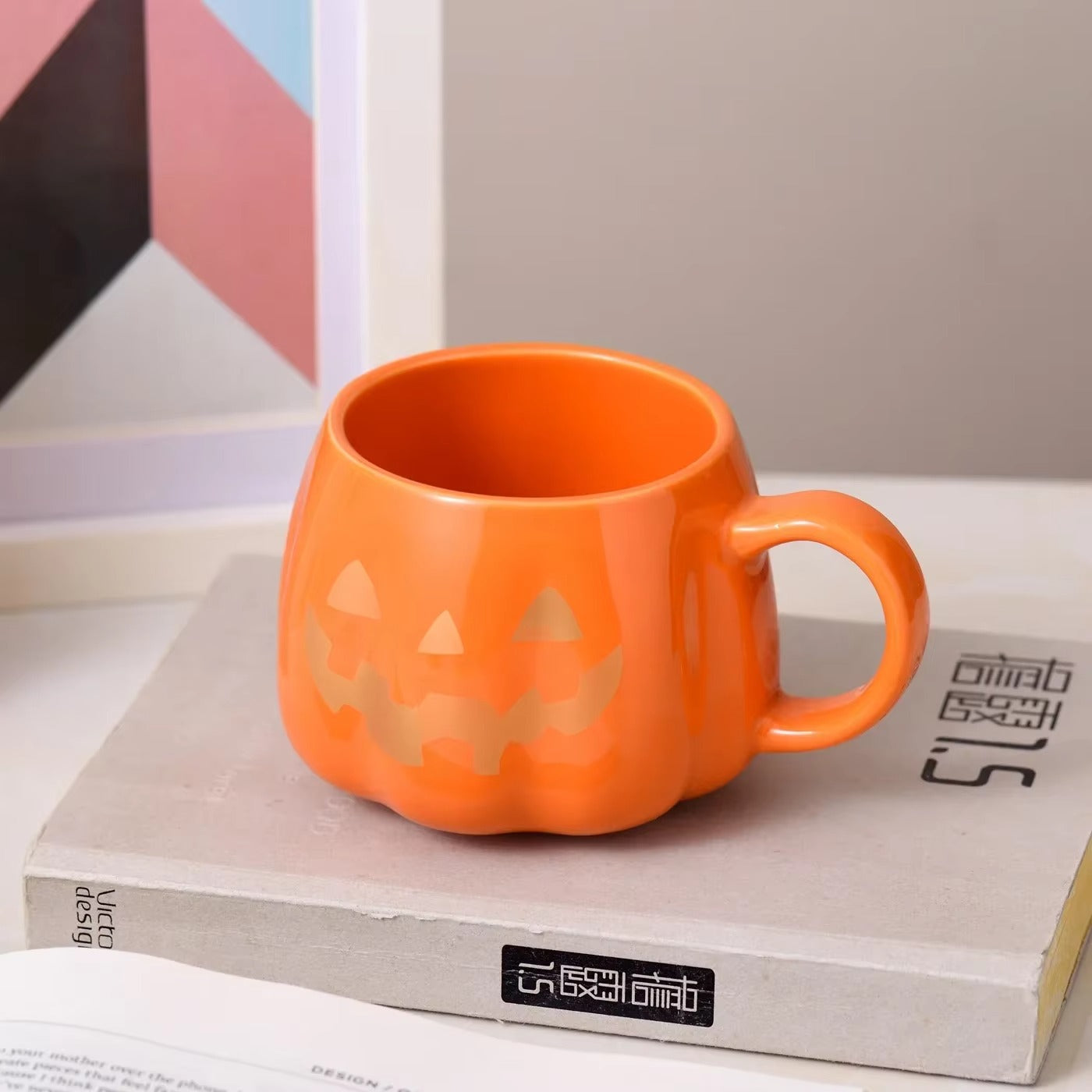 🎃 400ml Halloween Pumpkin Ceramic Mug – Cute & Festive