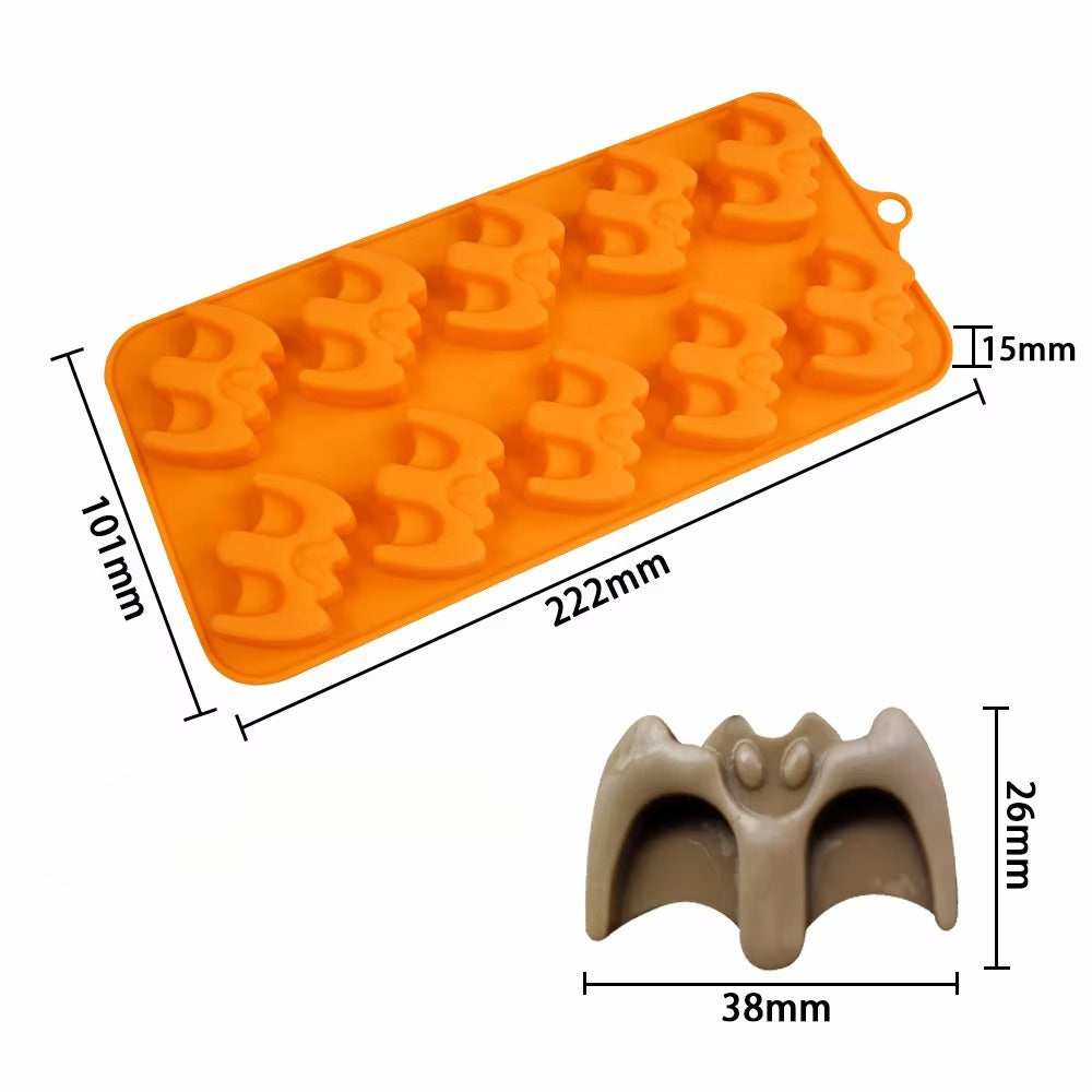 🎃 Halloween Pumpkin & Ghost Silicone Mold – Perfect for Festive Treats!