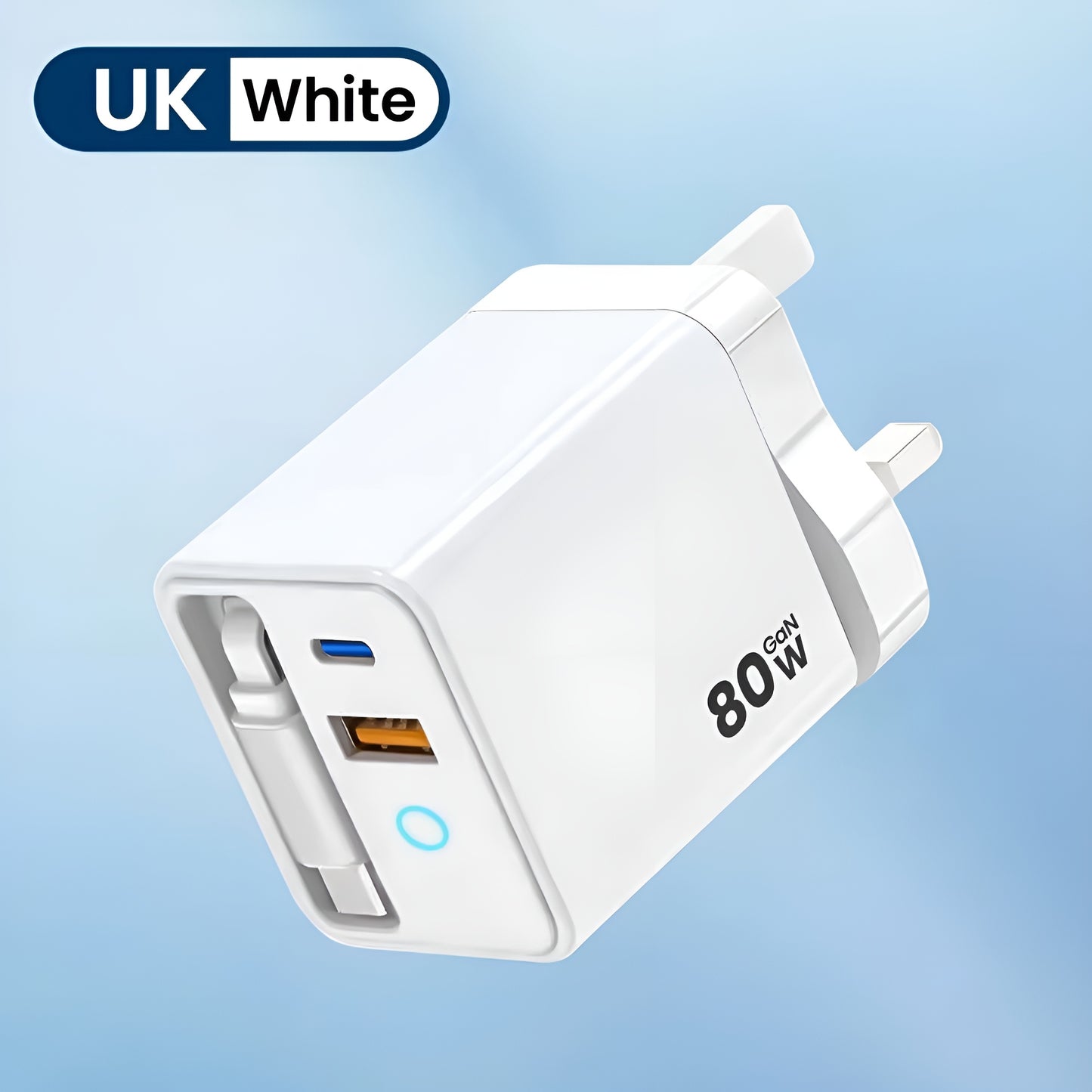 80W Super Fast Charging USB-C Cable with Telescopic Design & LED Light