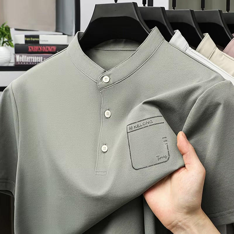 2025 Summer Luxe Polo Tee for Men