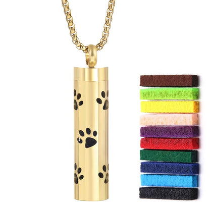 Leshera™ Golden Long Strip Aromatherapy Necklace
