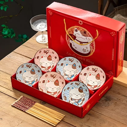 Japanese Hand-painted Ceramic Tableware Gift Set