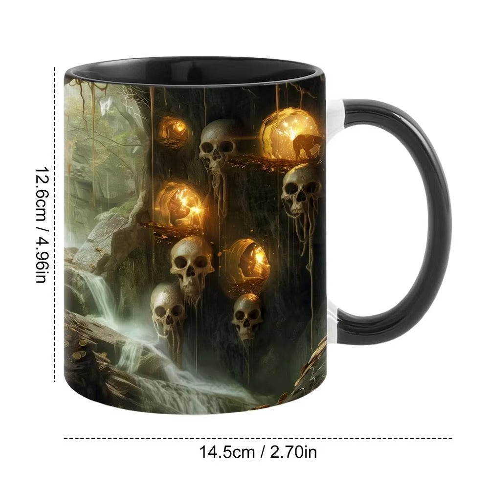🎃 3D Halloween Ceramic Mug – Pumpkin, Ghost & Skull Designs