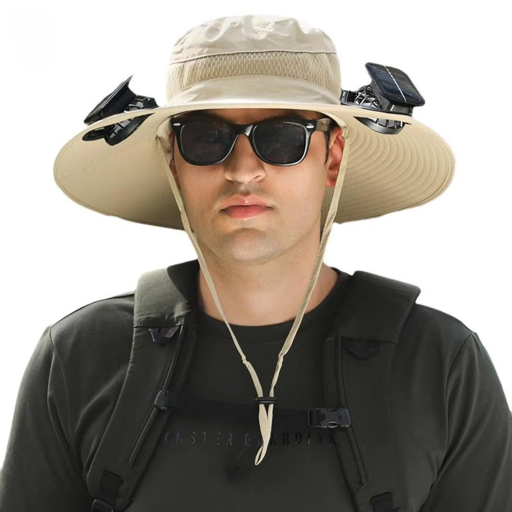 🌞 Solar-Powered Fan Hat – Stay Cool Anywhere, Anytime!