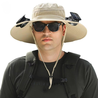 🌞 Solar-Powered Fan Hat – Stay Cool Anywhere, Anytime!