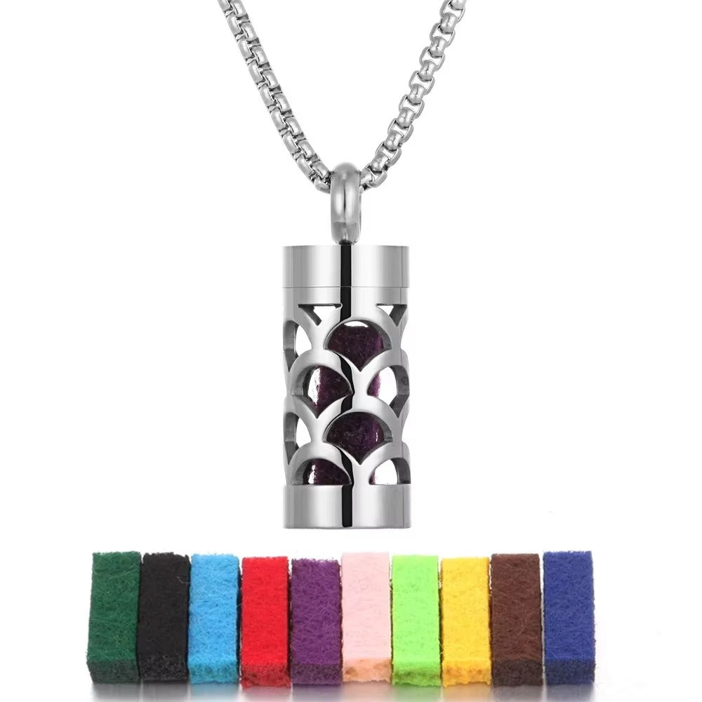 Leshera™ Stainless Steel Aromatherapy Necklace