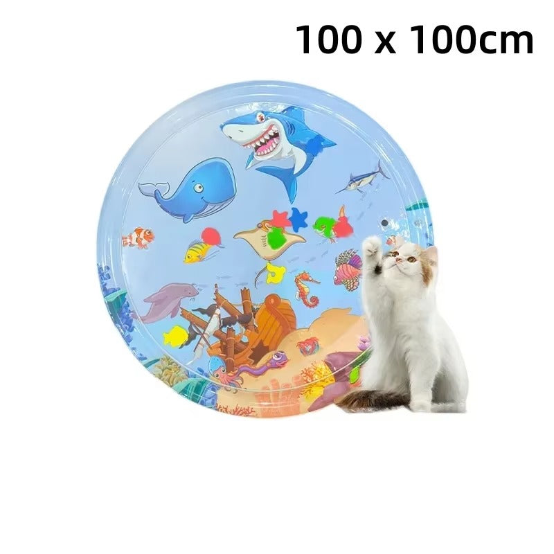 Interactive Cat Water Play Mat – Sensory Fun for Curious Cats